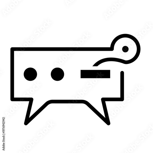 Obraz na plátne Decoder Vector Glyph Icon Design