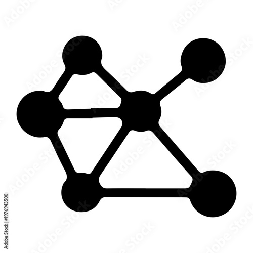 Digital Network Connection Node Icon