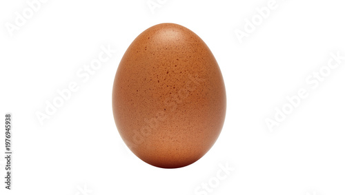 Foto Brown speckled chicken egg close-up view