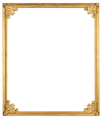Patterned picture frame on a transparent background, in PNG format.