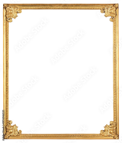 Photography Patterned picture frame on a transparent background, in PNG format