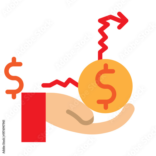 Initial Public Offering (IPO) Vector Glyph Icon Design