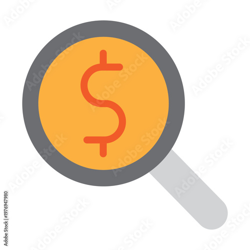 Financial Statements Analysis Vector Glyph Icon Design