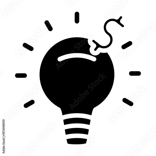 Venture Capital Vector Glyph Icon Design