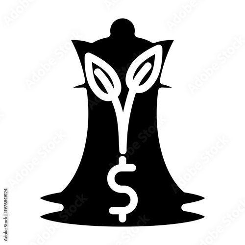 Investment Strategies Vector Glyph Icon Design