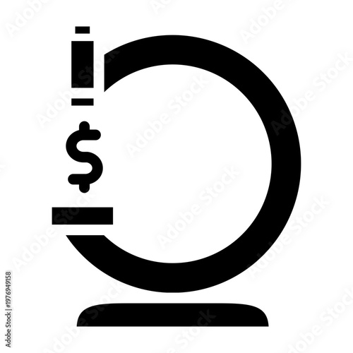 Microfinance Vector Glyph Icon Design