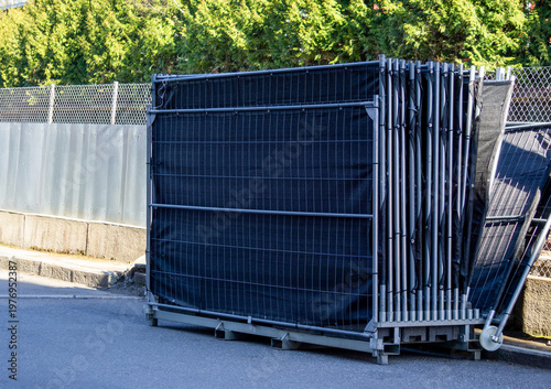 Photos Heavy Duty Mobile Temporary Fence Panel Stillage and Stackable Steel Storage Rac