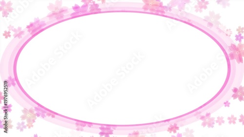 Cherry Blossom Petal Frame Loop
