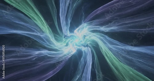 Vibrant Swirling Patterns in Dark Background.