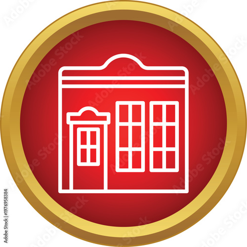 Stylized drawing representing a classic cowboy bar or tavern