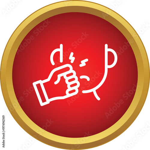 Hand punching a face, illustrating concepts of assault, conflict, and abuse