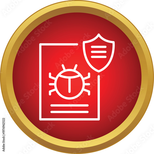 Document containing a computer bug protected by a security shield