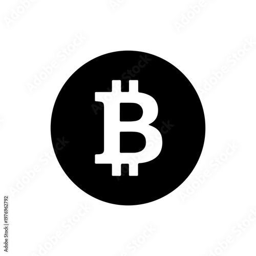 Cryptocurrency bitcoin concept representing digital currency and blockchain Vector illustration