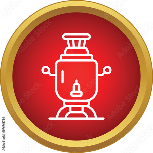 Traditional samovar providing hot water for an ancient tea ceremony