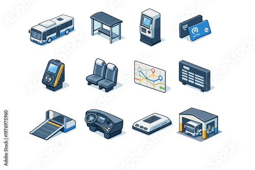 Card public icons bus maintenance seat transit transport vector console device icon