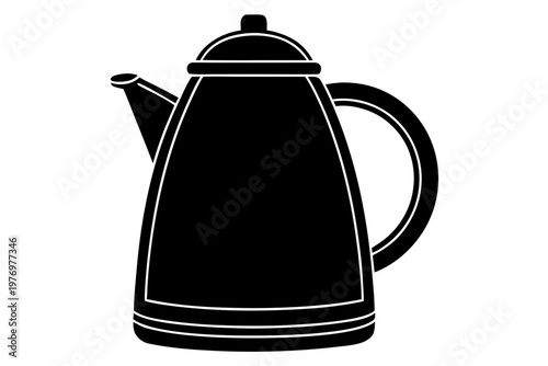 Electric kettle icon vector, kettle silhouette vector,  kettle  black symbol
