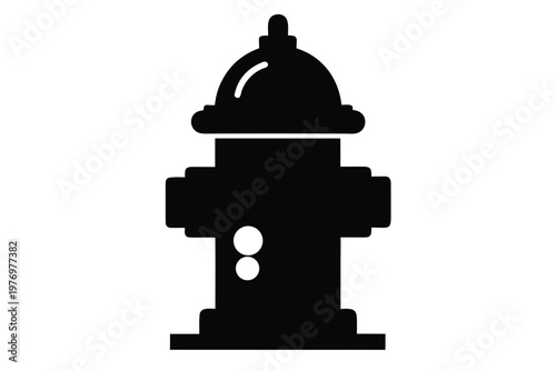 fire hydrant sign icon, vector illustration of a fire hydrant,  fire hydrant  black symbol
