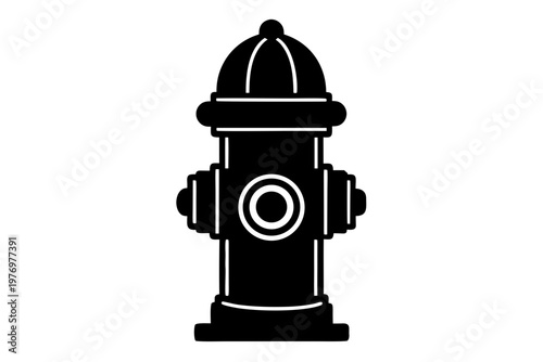 fire hydrant sign icon, vector illustration of a fire hydrant,  fire hydrant  black symbol
