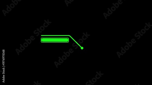 callous rectangle - mov - Futuristic HUD Elements. Animation of HUD elements lime callout for text 4K video. Simple HUD elements frame lines callout animation for text on black 4K video.