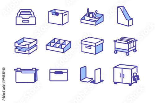 Image icon box support simple bookend tray stackable cart generation drawer magazine