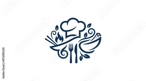 Elegant Vector Logo for Culinary Services