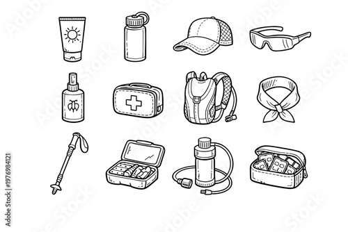 Towel neck image simple vector cap icon stick hat sunscreen generation reusable