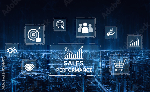 Photos Digital sales performance dashboard showing sales performance metrics, performance trends, sales performance analytics, and sales improvement in business context
