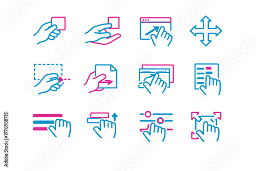 Item rectangle image generation vector control ui drag movement simple interaction interface