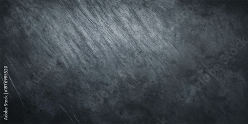 Textured dark gray slate surface with subtle linear scratches and variations in tone creating a grunge background effect
