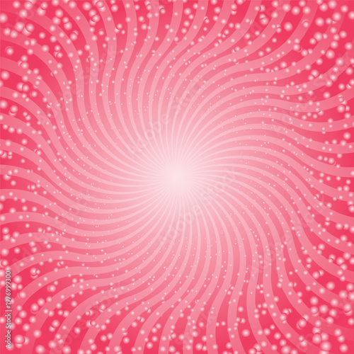 Ornamental fractal dot spiral wallpaper. Futuristic style card