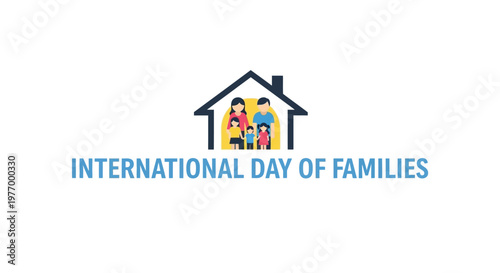 International Day of Families logo illustration.