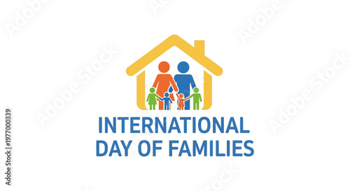 International Day of Families logo illustration.