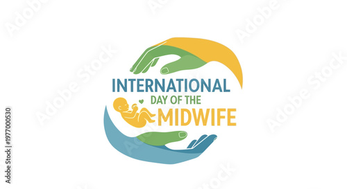 International Day of the Midwife celebration logo.