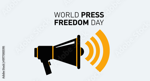 World Press Freedom Day awareness campaign logo.