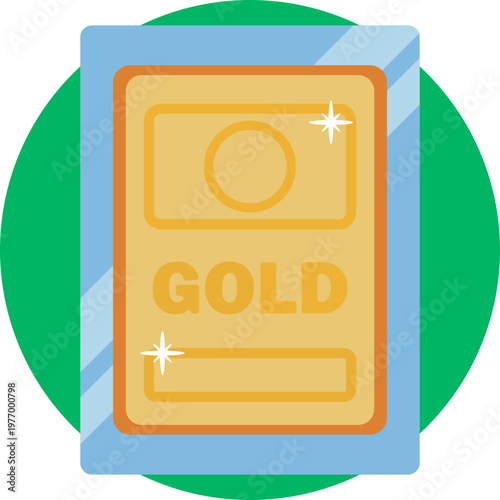 A rectangular gold bar with clean edges and a slight shine, symbolizing refined gold ready for storage or trade.