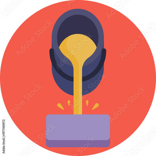 A heat-resistant crucible used to melt down mined ore, representing transformation and purification within the gold mining process.