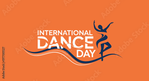 International Dance Day celebration logo design.