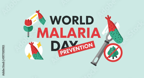 World Malaria Day prevention concept.