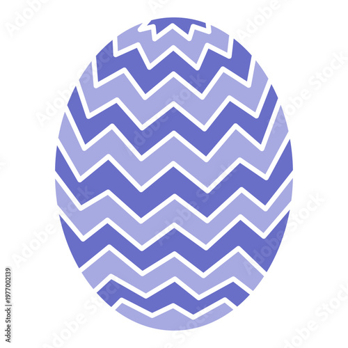 Zigzag Pattern Easter Egg
