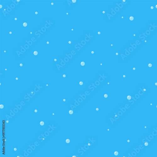 Water air bubble seamless pattern