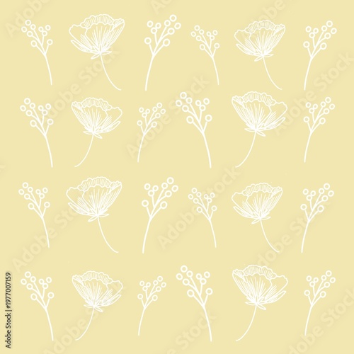 seamless pattern with flowers, pattern, flower, floral, seamless, wallpaper, vector, design, decoration, illustration, vintage, texture, nature, art, leaf, ornament, plant