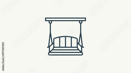 Minimalist Outdoor Swing Outline