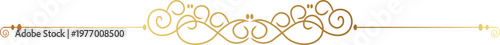 Elegant Golden Divider line