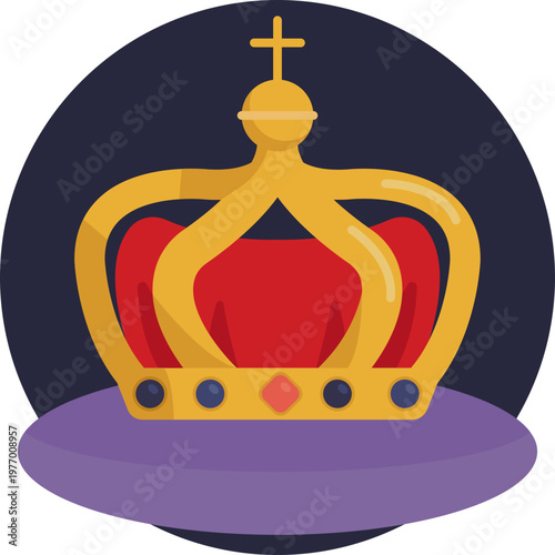 A stylized royal crown symbolizing the Dutch monarchy and national heritage.