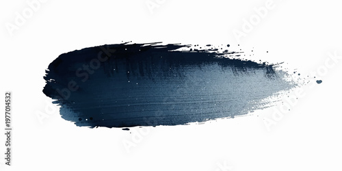 Isolated macro of a green caterpillar on a fresh plant near a black mascara eye shadow brush and eye shadow brush.