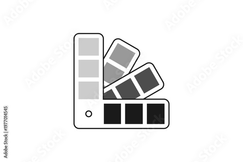 Professional color palette or swatch icon for graphic design tools