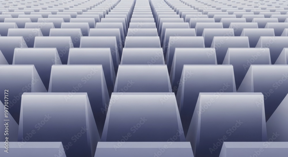 Obraz premium Abstract 3d maze with gray walls stretching into distance modern digital