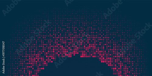 Orange dot halftone color pattern gradient texture with tech digital background. Dots pop art comic with modern summer background art.eps,10