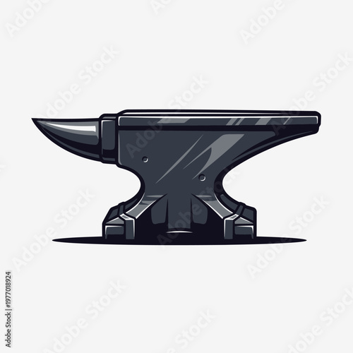 Anvil illustration with a traditional blacksmithing design and sturdy base