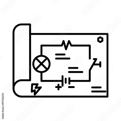 Electric drawing file icon